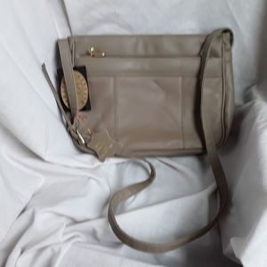 Tan Leather Crossbody Bag
